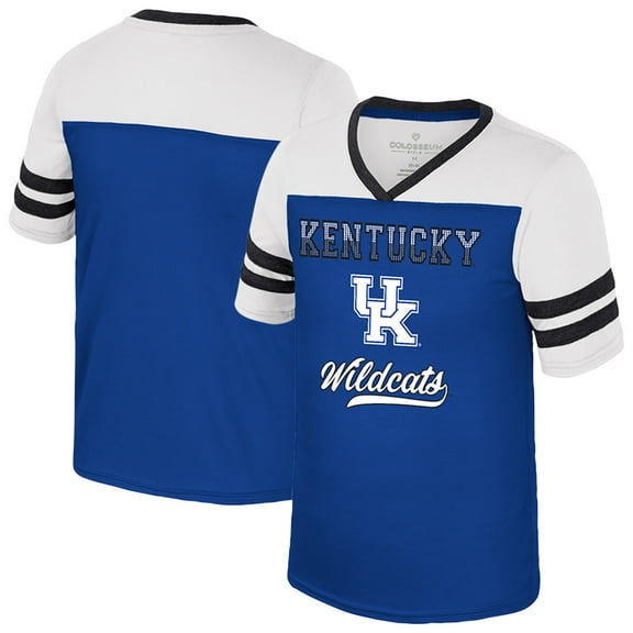 Girls Youth Colosseum Royal Kentucky Wildcats Princess Bubblegum Bling T-Shirt