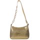 thumbnail image 1 of Bolso bandolera de piel sintética con cadena y estampado de cocodrilo estilo retro francés, nuevo, dorado, 1 of 5