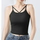 thumbnail image 5 of Pijama de manga corta para mujer, de verano, talla grande, con tirantes, almohadillas para el pecho y el centro de la espalda, sin mangas y pijama interior, blusa de poliéster para mujer., 5 of 6