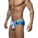 thumbnail image 4 of Bañador para hombre, bañador con estampado de triángulos, bañador de cintura baja con copa sexy, bañador para playa de aguas termales, 4 of 5