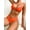Orange3, variant on Bikini Set for Women Tie Front Triangle Bathing Suits, Solid V Neck Sexy Bathing Suits 2 Piece Swimsuits High Waisted V Cut Bikini