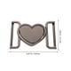 thumbnail image 2 of unbranded Metálica Corazón Café Para Cinturón Y Decorativo De Ropa, 2 of 8