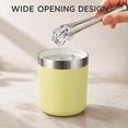 thumbnail image 6 of Ozark Trail 10oz Ceramic Lined Stainless Steel Lowball Tumbler with Magnetic Tritan Transparent Slider Lid, Yellow, 6 of 17
