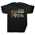 thumbnail image 1 of Camisetas Vintage para hombres y mujeres camisas informales versátiles de ocio diario Harajuku de manga corta de algodón Unisex 1984, 1 of 7
