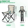 thumbnail image 3 of 600D Oxford Camping Chair Portable Foldable Chair Supports 220 lbs for Picnic, Fishing, Backpacking Underwater Scene Featuring, 3 of 8