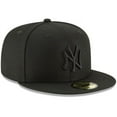 thumbnail image 2 of Men's New Era Black New York Yankees Primary Logo Basic 59FIFTY Fitted Hat, 2 of 4
