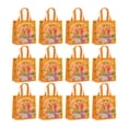 thumbnail image 2 of 12 bolsas de regalo de Pascua reutilizables para huevos de Pascua y decoraciones de Pascua. Naranja, 2 of 9
