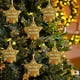 thumbnail image 5 of xihome Conjunto de 6 adornos navideños de resina hechos a mano con forma de vidrio marino, con mensajes inspiradores y cinta de raso para decorar el rbol de Navidad o como regalo., 5 of 7