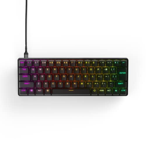 Steelseries Gaming Keyboard Mini Size Apex Pro Mini JP Wired Japanese Layout OmniPoint Switch 2-in-1 Action Key Equipped 64825