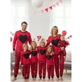 thumbnail image 6 of Valentines Day Matching Family Pajamas Set Love Heart Pattern Family Matching Outfits, 6 of 10