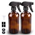 thumbnail image 2 of Botella de aerosol de vidrio Bontip Amber de 500 ml (paquete de 2) con accesorio, 2 of 7