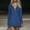 #242-Blue, variant on Womens 2026 Spring Oversized Sweatshirt Dress Casual Long Sleeve Quarter Zip Ruffle Hem Pullover Mini Dresses