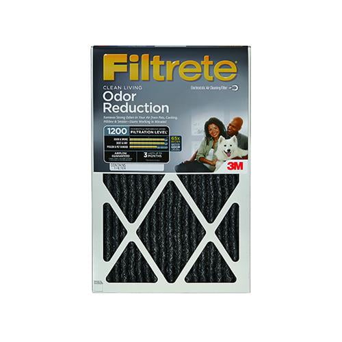 3M HOME014 Filtrete Odor Reduction Furnace Filter, 16x25x1In., Must