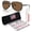 Matte Olive Ink Frame | Prizm Bronze Lens, variant on OO4129 Split Time Pilot Shaped Polarized Sunglasses for Women - Includes Official Eyewear Kit - Navy Frame with Prizm Sapphr Irid Lens