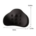 thumbnail image 3 of LSLJS Lumbar Cushion Memory Foam Lumbar Support Pillow for Car - Mid/Lower Back Support Cushion - for Car Seat, Office Chair, Recliner Driver Lumbar Cushion Driving Waist Protection Backrest Black, 3 of 8