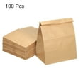 thumbnail image 3 of Uxcell Paper Bags Brown Paper Grocery Bag 3lb 7.48x9.84x5.31in 65g for Candy Snacks, Pack of 100, 3 of 7