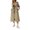 Khaki, variant on KOMOO Women Double Breasted Long Trench Coat Classic Lapel Overcoat Waterproof Long Jacket with Belt