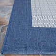 thumbnail image 4 of Couristan 7.5' Blue and White Checkered Round Polypropylene Area Throw Rug, 4 of 6