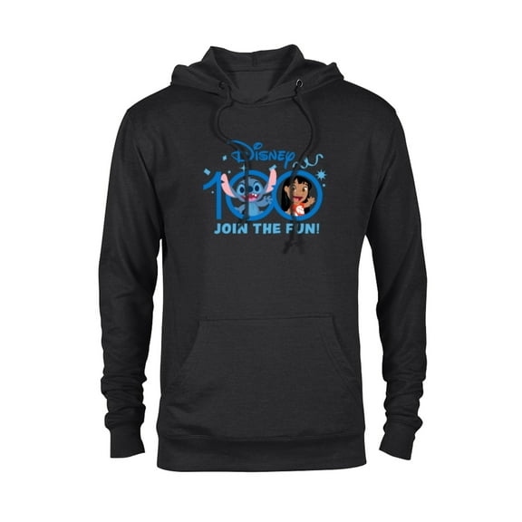 Disney 100 Anniversary Lilo & Stitch Join the Fun D100 Cute - Pullover Hoodie for Adults - Customized-Black