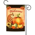 thumbnail image 2 of SM-XLHN 28x40 Inch Double Sided Garden Flag Thanksgiving Flag, Autumn Turkey Fall Thanksgiving Garden Flag House Flag For Outdoor Yard Decoration, 2 of 6