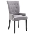 thumbnail image 2 of vidaXL Dining Chair with Armrests Fabric Bedroom Kitchen Seating Multi Colors, 2 of 11