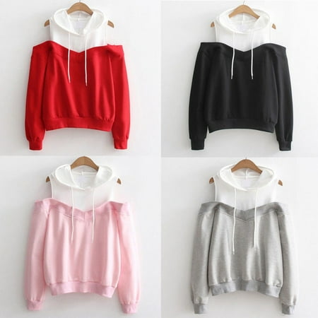 Off shoulder deals hoodie