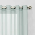 thumbnail image 3 of Eclipse Liberty Light Filtering Sheer Grommet Top Single Window Curtain Panel, Blue, 52x63, 3 of 6