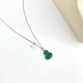 thumbnail image 4 of 14K Gold Lucky Fortune Pearl Necklace, Natural Jadeite Pendant, Elegant Freshwater Pearl Jewelry Gift for Her, 4 of 5