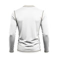 thumbnail image 6 of Smsaxvxz Mens Shirts Soft Comfort Crew Neck Long Sleeve Color Patchwork T-Shirts Casual Lightweight Fall Tops White XL, 6 of 8