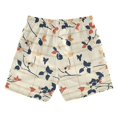thumbnail image 7 of FORMRS Boys Swim Trunks Quick Dry Mesh Liner Boardshorts Sizes XS-XL, Beige Leaves Plaid, 7 of 7