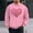 Pink(New), variant on PNTUTB Men's Valentine's Day Fashion Print Casual Long Sleeve Crew Neck Pullover Loose Comfortable Sweatshirts
