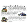 thumbnail image 5 of Polish Pottery cereal bowl Polmedia Peach Poppies Theme UNIKAT Hand Painted in Boleslawiec, Poland + Certificate of Authenticity, 5 of 6