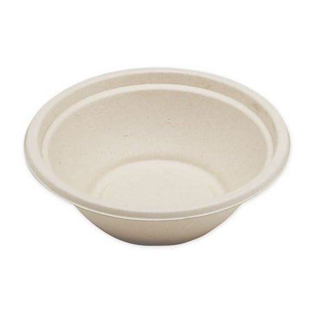 

Fiber Bowls 24 Oz 7.4 Diameter X 2.3 h Natural 500/carton | Bundle of 5 Cartons