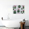 thumbnail image 6 of FCXZI Cactus Flowers Pattern Art Modern Canvas Prints Wall Decor For Home Bedroom Kitchen - Ready To Hang Room Home Art Decor 20x16in, 6 of 6