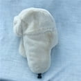 thumbnail image 3 of Herrnalise Female Pure Color Plush Thunderhead Cap Ear Protection Thick Cold Snow Cap, 3 of 4