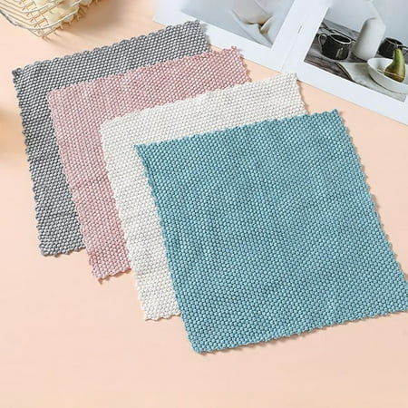 sruoe Microfiber Cleaning Cloths Kitchen Dish Cloths Scrubbing Cleaning Rags Cleaning Rags Reusable Kitchen Towel Car Cleaning Absorbent Dishcloth for Home Kitchen
