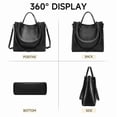 thumbnail image 4 of GAEKEAO Women’s Hobo Bag Vegan Leather Tote with Top Handle and Adjustable Crossbody Strap, 4 of 8