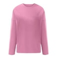 thumbnail image 4 of Frostluinai Oversized Sweatshirt for Women Scoop Neck Lounge Pullover Long Sleeve Drop Shoulder Soft Sweatshirts Solid Color Pullover, 4 of 5