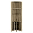thumbnail image 5 of Modern Corner Bar Cabinet | Ideal for Dining Room Organization with Wine Rack | Particle Board Build | Solves Dining Room Storage Woes, 5 of 7