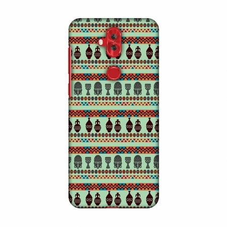 Profile Lite Mask - Asus Zenfone 5 Lite ZC600KL Case - Masks and pottery- Frost blue, Hard Plastic Back Cover, Slim Profile Cute Printed Designer Snap on Case with Screen Cleaning Kit