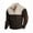 #03 Brown, variant on Men's Corduroy Henley Sweatshirts Long Sleeve Color Block Stand Collar Casual Pullover Sweatshirts for Men Daily Wear 2026,M,Brown