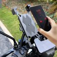 thumbnail image 2 of Teléfono móvil para motocicleta, desmontaje rápido 1s para espejo retrovisor con soporte para teléfono para motocicleta, soporte para móvil para motocicleta con rotación de 360 ​​​​grados, p, 2 of 4