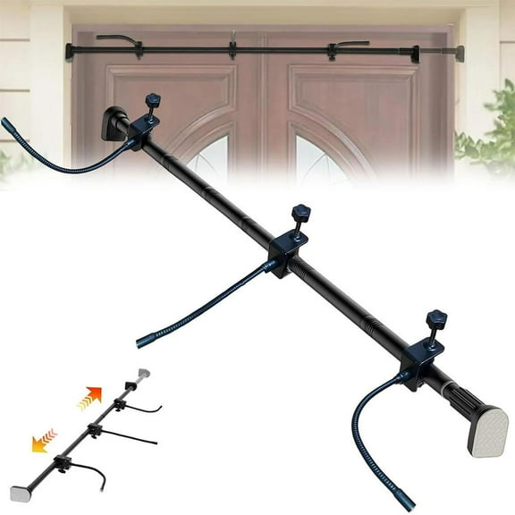 Garland Hanger for Front Door, Fits 32" to 39" Doors | No-Drill Christmas Wreath Holder for Standard Single Doors | Damage-Free Hooks for Garland & Lights