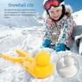 thumbnail image 3 of 2pcs Duck Shaped Snowball Maker Clip Childrens Outdoor Winter Mold Tool, 3 of 5