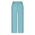 thumbnail image 5 of Mlzmgr Capri Pants for Women Wide Leg Dress Capris with Pockets Work Business Casual Capri Pants Solid Color, 5 of 5