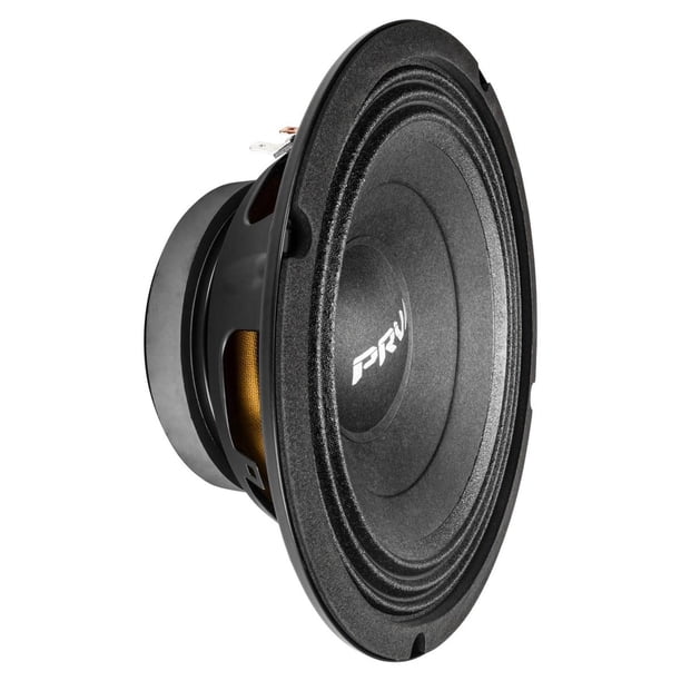 PRV AUDIO 8MB450-4 v2 Altavoz de audio profesional de 8"" con graves medios y 4 ohmios, 93,5 dB, 450 vatios, VC de 2" (individual)