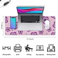 thumbnail image 5 of Long Mouse Pads for Desk,Pioneer Flower Floral Print Pattern Desk Mats on Top Of Desks, Desk Mouse Pad Extra Large with 3mm Non-Slip Base and Stitched Edge for Gaming,Office,Work,Home 31.5"x11.8", 5 of 6