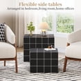 thumbnail image 5 of LAZZO Nesting Coffee Table Set of 2, Modern Wooden Side End Tables for Living Room, Bedroom, Office & Small Spaces, Black, 5 of 8