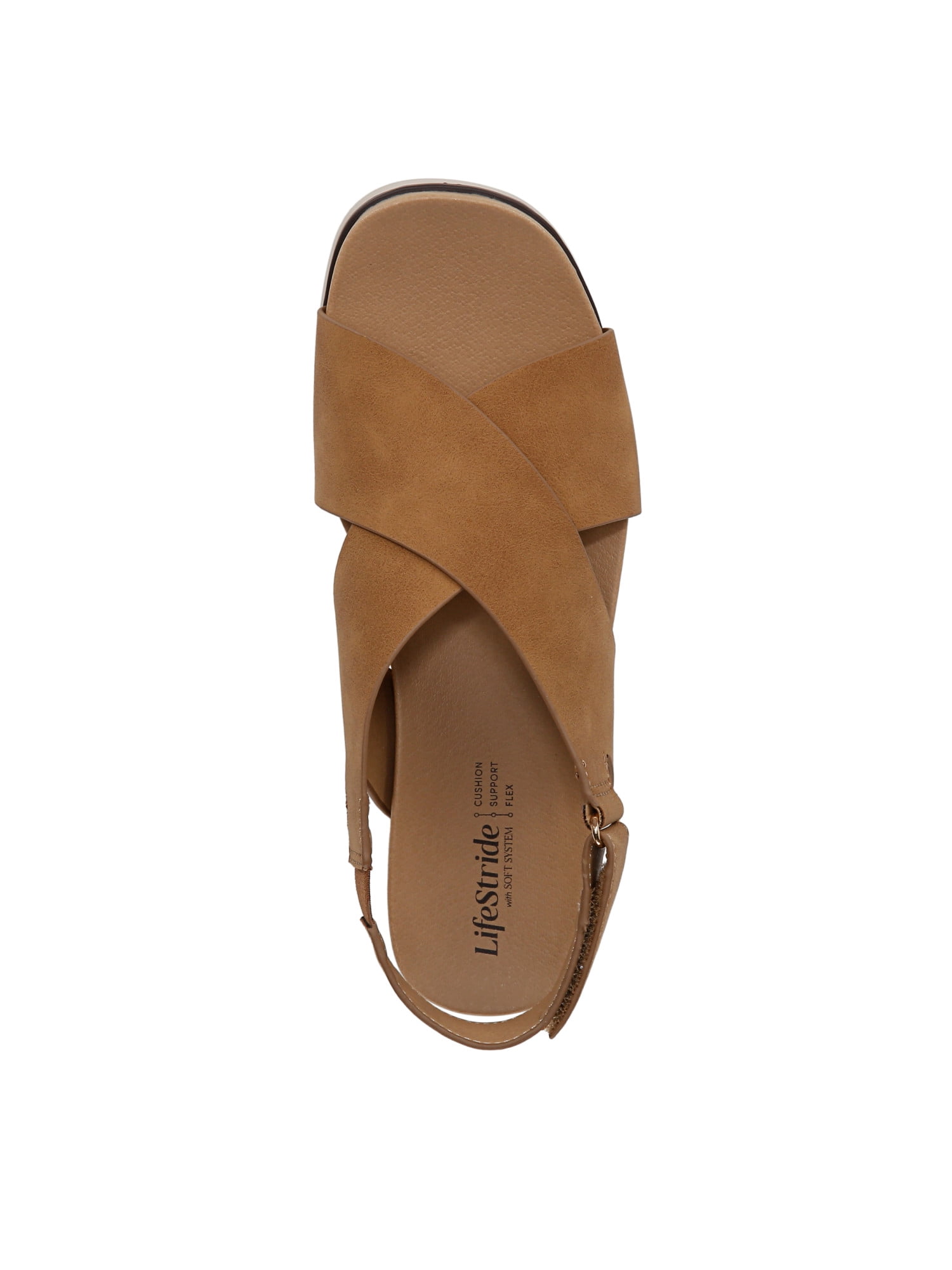 Lifestride Women's Geraldine Crossband Comfort Sandals