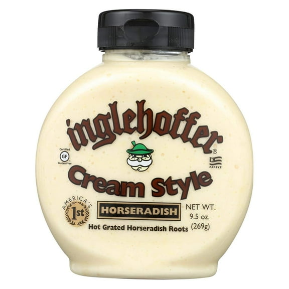 Inglehoffer Cream Style Horseradish, 9.5-Ounce Squeezable Bottles (Pack of 2)